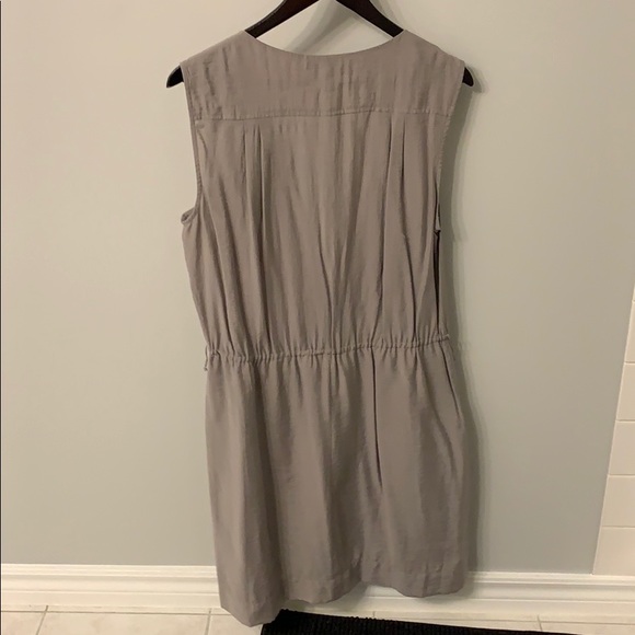 BCBG gray dress with collared front size L - Picture 2 of 3